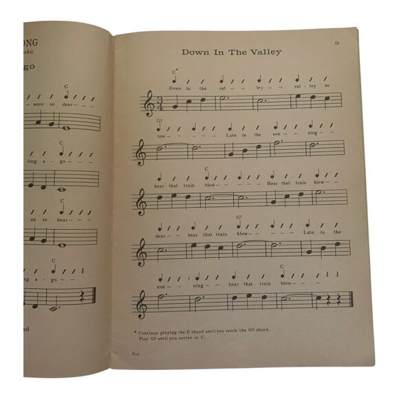 Vintage 1958 Mel Bay Fun With The Guitar Songbook Sheet Music Folk Songs - Picture 6 of 9